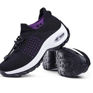 Women's Sock Sneakers Mesh slip on Air cushion NEW SIZE 9 comfortable trending